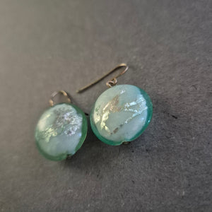 Murano-Stil Ohrringe in Mintgrün – Handgefertigter Glaszauber mit Schimmer