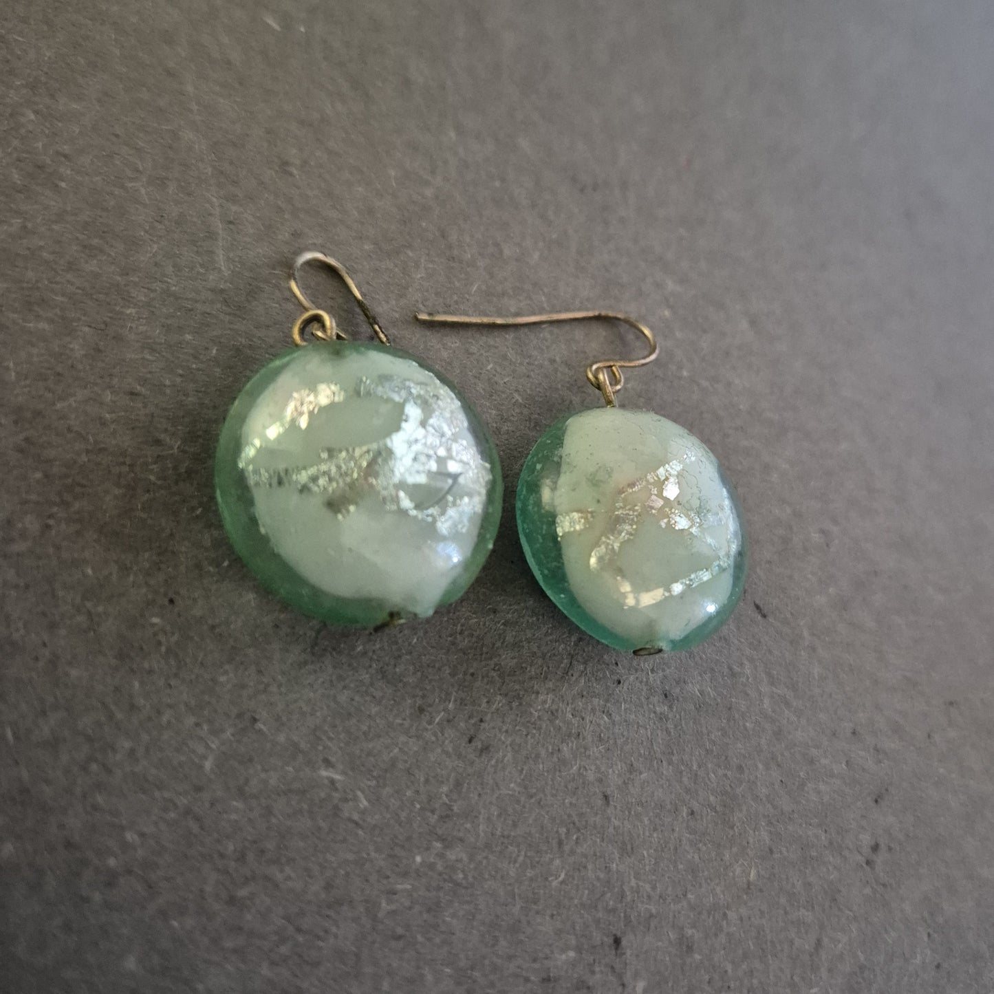 Murano-Stil Ohrringe in Mintgrün – Handgefertigter Glaszauber mit Schimmer