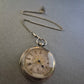 Antike Uhr Taschenuhr Silber 877 mit Gravur