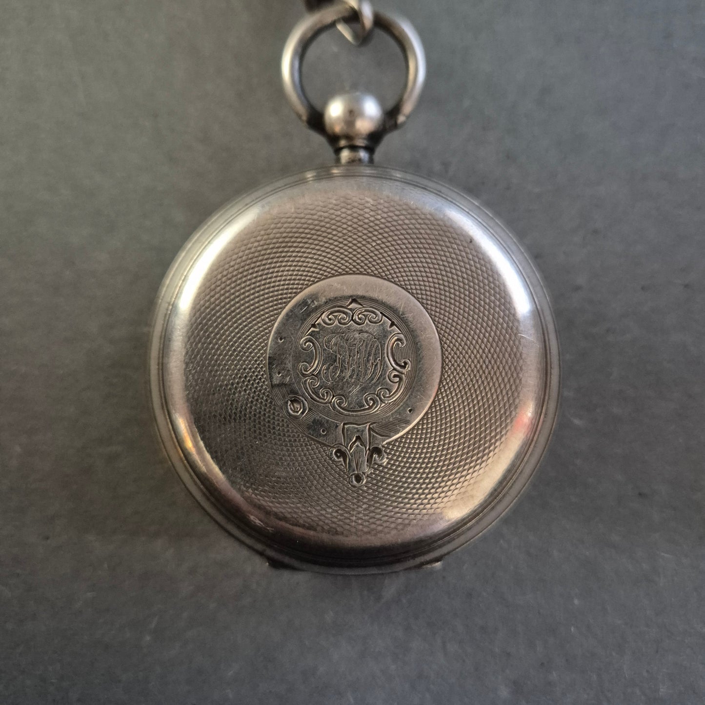 Antike Uhr Taschenuhr Silber 877 mit Gravur