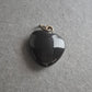 Herzanhänger aus schwarzem Onyx – Zeitloser Vintage-Schmuck