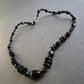 Schwarze Glasperlenkette im Facettenschliff – Eleganz in Schwarz