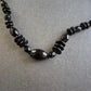 Schwarze Glasperlenkette im Facettenschliff – Eleganz in Schwarz