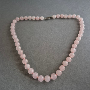 Rosenquarz-Kette – Sanfte Eleganz in zartem Rosa