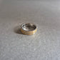 Schlichter Edelstahlring – Zweifarbiger Look mit Goldstreifen