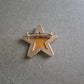 Verspielte Stern-Brosche aus Metall – Glänzender Hingucker
