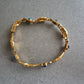 Vergoldetes Vintage-Armband mit blauen Steinen – Elegant und filigran