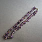 Amethyst-Splitterkette mit goldfarbenen Akzenten – Naturstein-Look