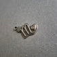 Metallanhänger „M“ mit Herz und Blume – Vintage-Charm für DIY-Projekte