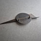 Vintage Brosche im Bauhaus-Stil – Geometrisches Design in Metalloptik