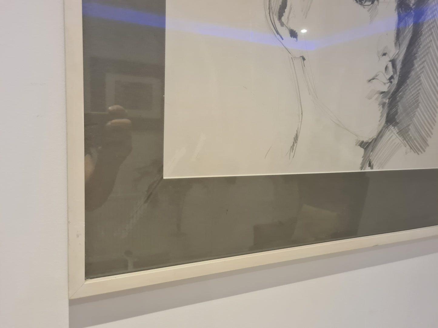 Radierung Portrait HG. ´82 Signiert Gemälde Zeichnung 74x63cm