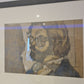 Zeichnung „Porträt eines Mannes mit Brille“ Radierung Gemälde 53x44cm