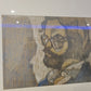 Zeichnung „Porträt eines Mannes mit Brille“ Radierung Gemälde 53x44cm