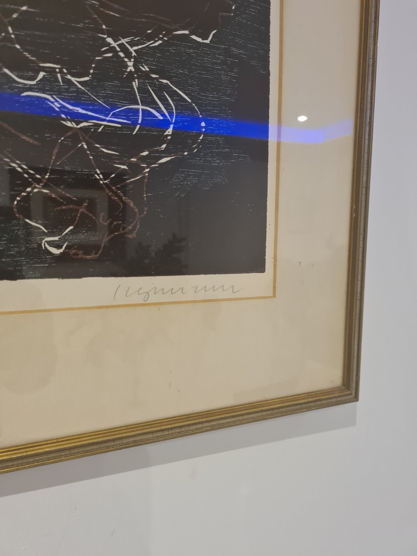 Holzschnitt „Akt von Frau und Mann“ – signiert 46x33cm