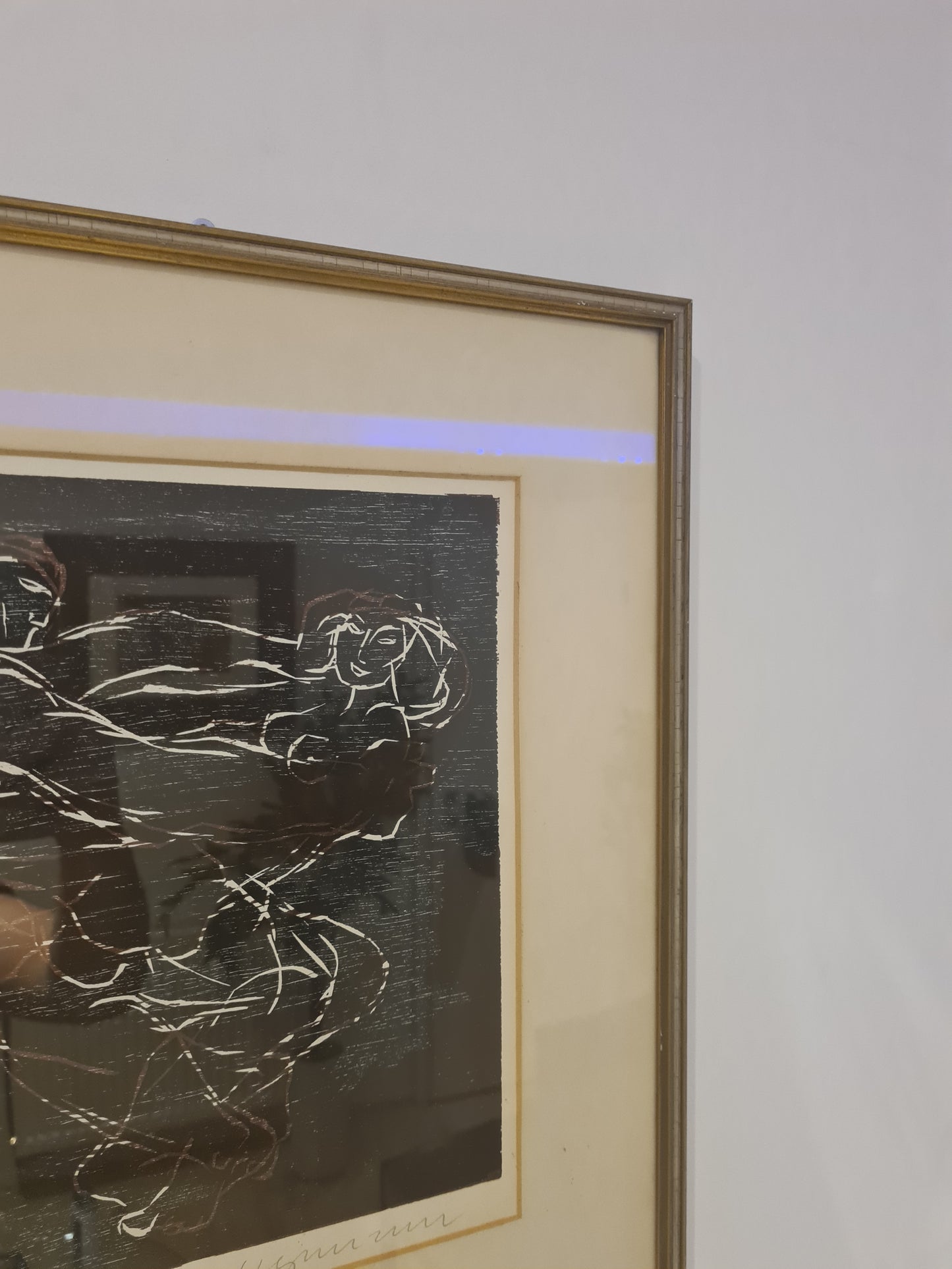 Holzschnitt „Akt von Frau und Mann“ – signiert 46x33cm