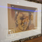 Original Zeichnung Radierung signiert Holzrahmen Porträt 72x62cm