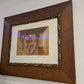 Original Zeichnung Radierung signiert Holzrahmen Porträt 72x62cm