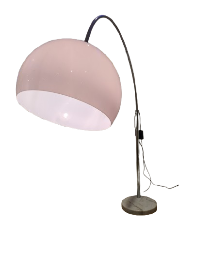 Design Bogenlampe Stehlampe mit Marmorsockel 160cm