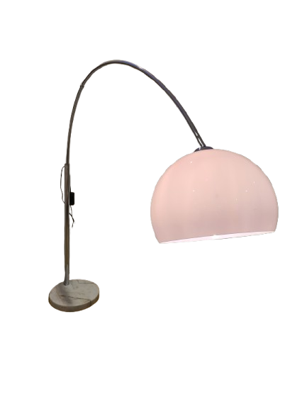 Design Bogenlampe Stehlampe mit Marmorsockel 160cm