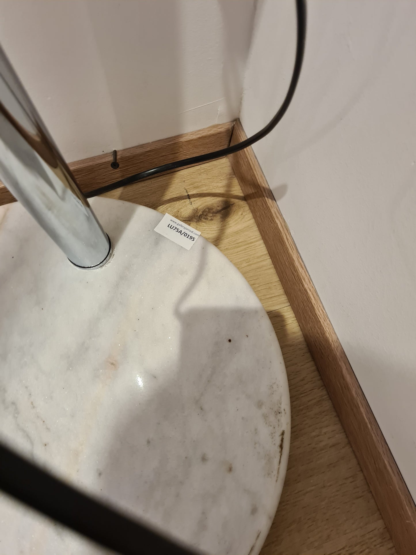 Design Bogenlampe Stehlampe mit Marmorsockel 160cm