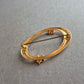 Elegante ovale Vintage-Brosche – Goldoptik mit Strassakzenten