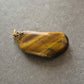 Tigerauge Anhänger – Naturstein mit Goldöse