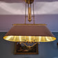 Elegante Deckenlampe Seilzug Lampe Messing  Goldfarbe 110cm