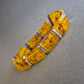 Vintage Armband in Bernsteinoptik – Segmentdesign mit Metallakzenten