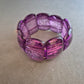 Elastisches Armband in Violett – Blickfang im Chunky-Stil