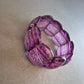 Elastisches Armband in Violett – Blickfang im Chunky-Stil