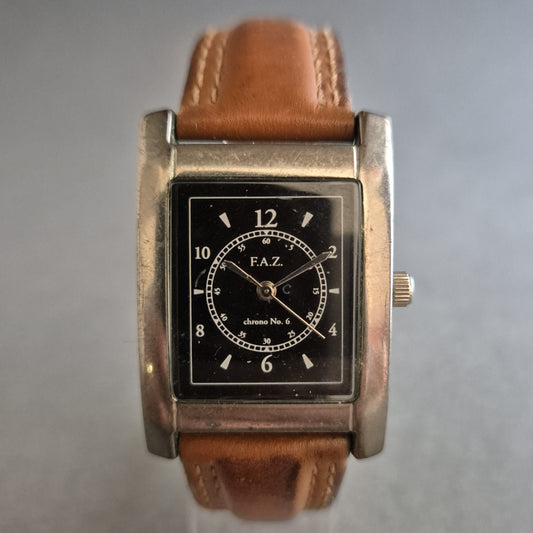 F.A.Z. Herrenarmband Uhr – Klassisches Design mit Lederarmband