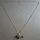 Zarte Halskette mit Amethyst-Tropfen – Eleganter Anhänger in Goldoptik