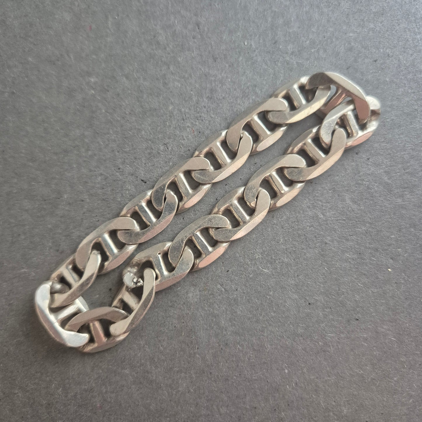 Massives Herrenarmband aus 925er Silber – Robuste Panzerkette