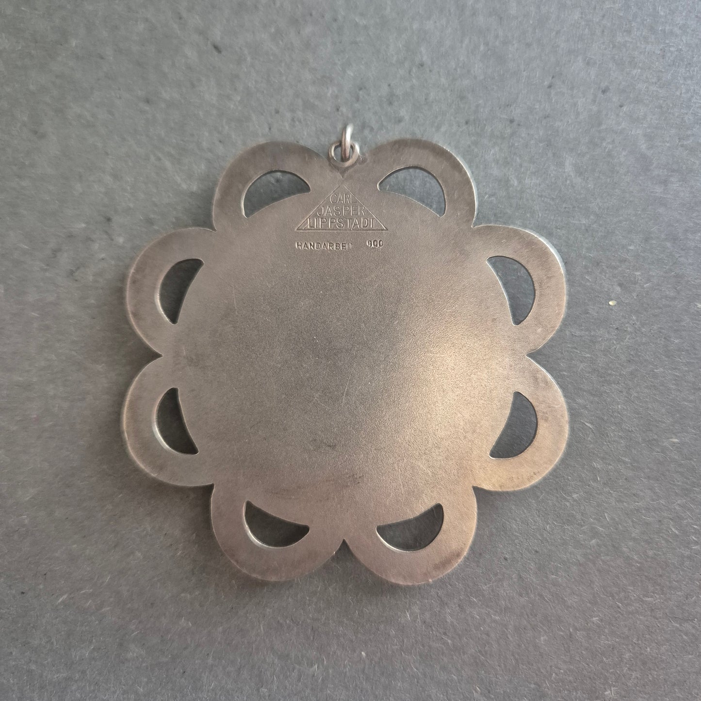 Historischer Anhänger Carl Jasper aus 900er Silber – Handarbeit von 1968
