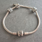 Charm-Armband von Pandora aus 925er Silber – Mit 4 Silber-Beads