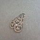 Feiner Filigran-Anhänger aus 925er Silber – Florales Vintage-Design