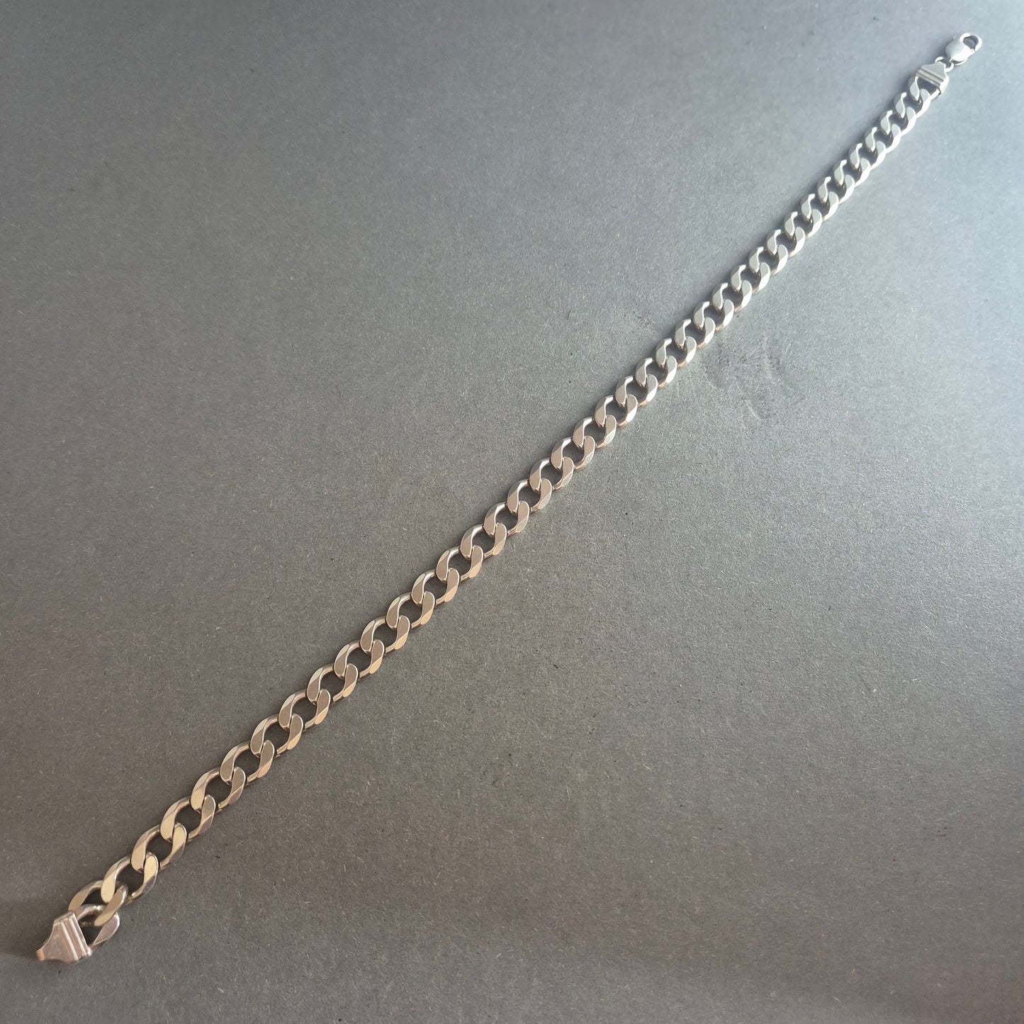 Massive 925er Silberkette für Herren – Breite Glieder im Panzerstil