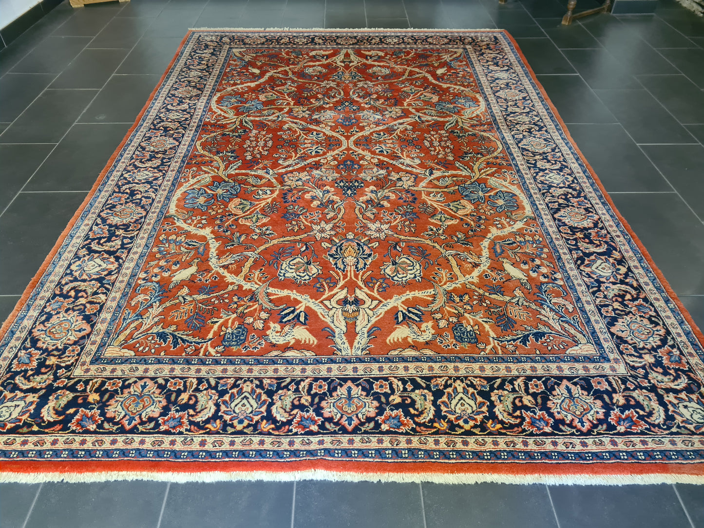 Perserteppich Orientteppich Handgeknüpfter Teppich Sarough 315x215cm