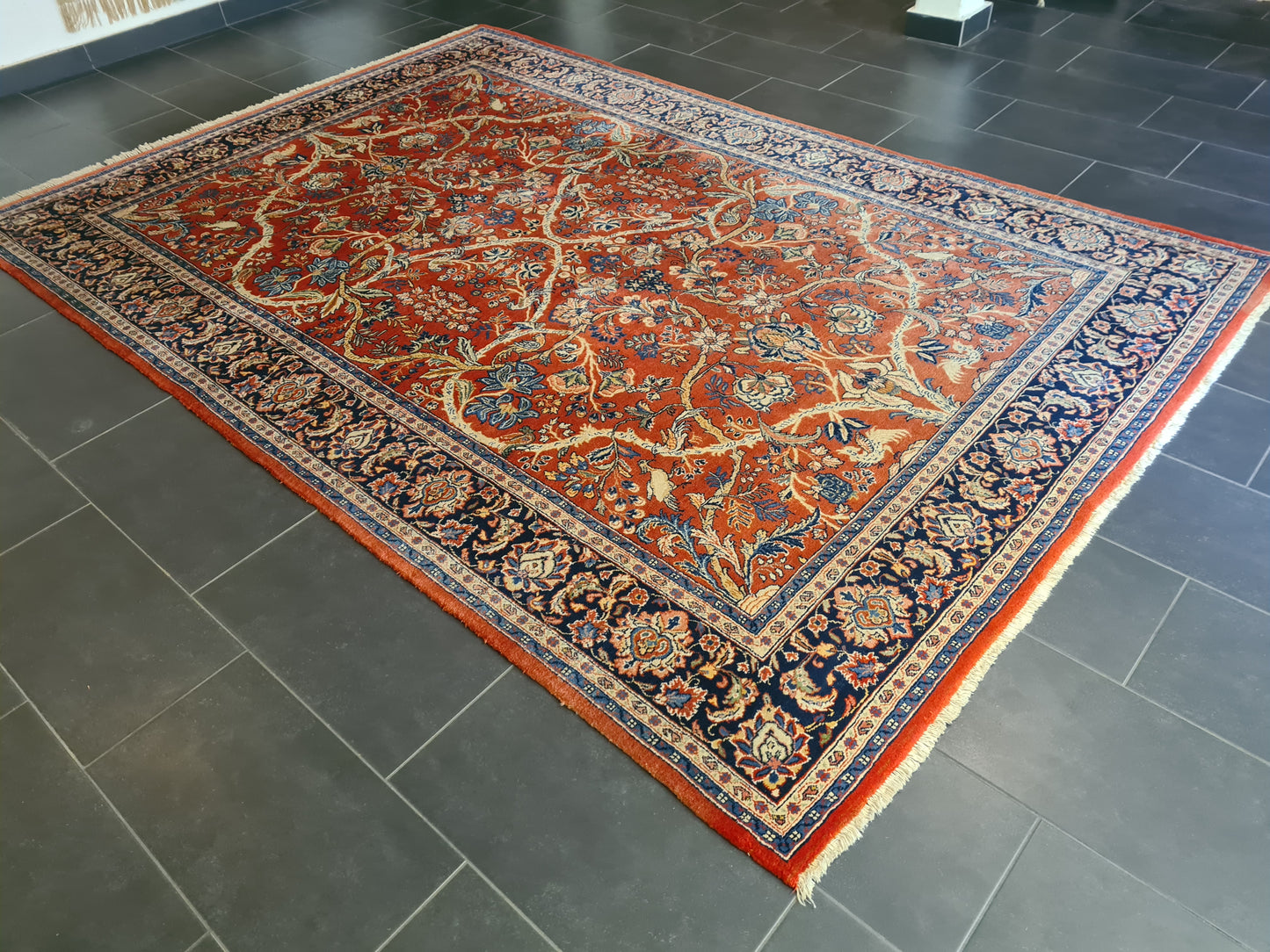 Perserteppich Orientteppich Handgeknüpfter Teppich Sarough 315x215cm