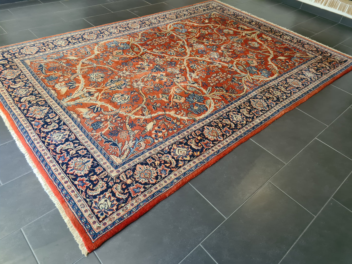 Perserteppich Orientteppich Handgeknüpfter Teppich Sarough 315x215cm