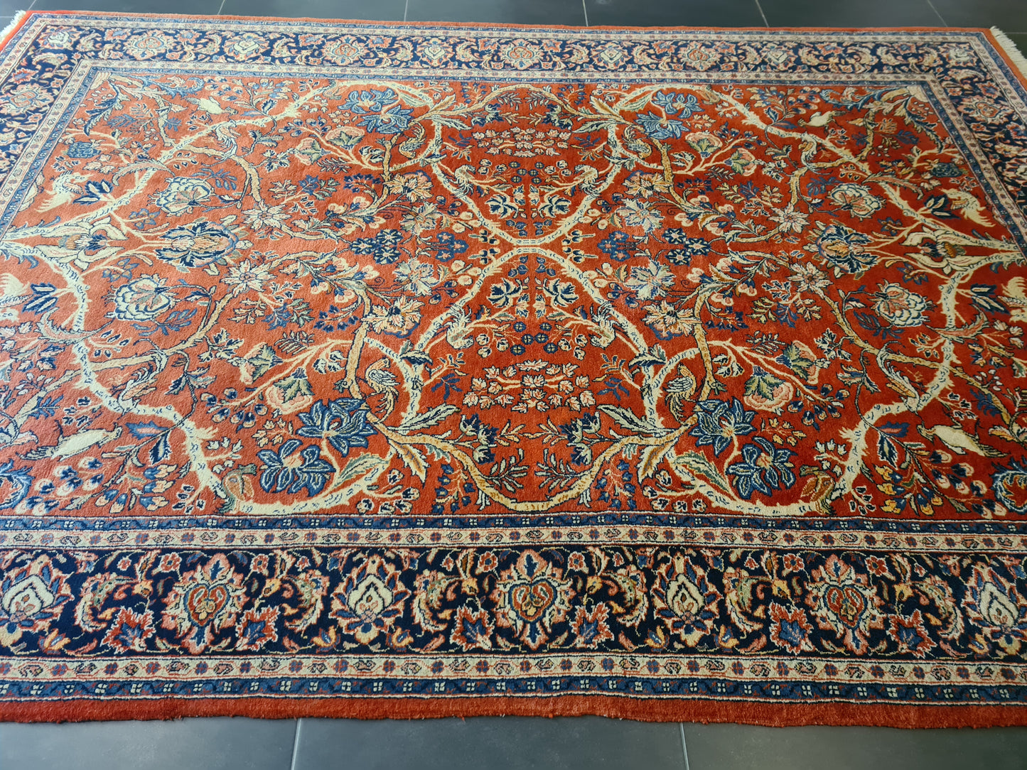 Perserteppich Orientteppich Handgeknüpfter Teppich Sarough 315x215cm