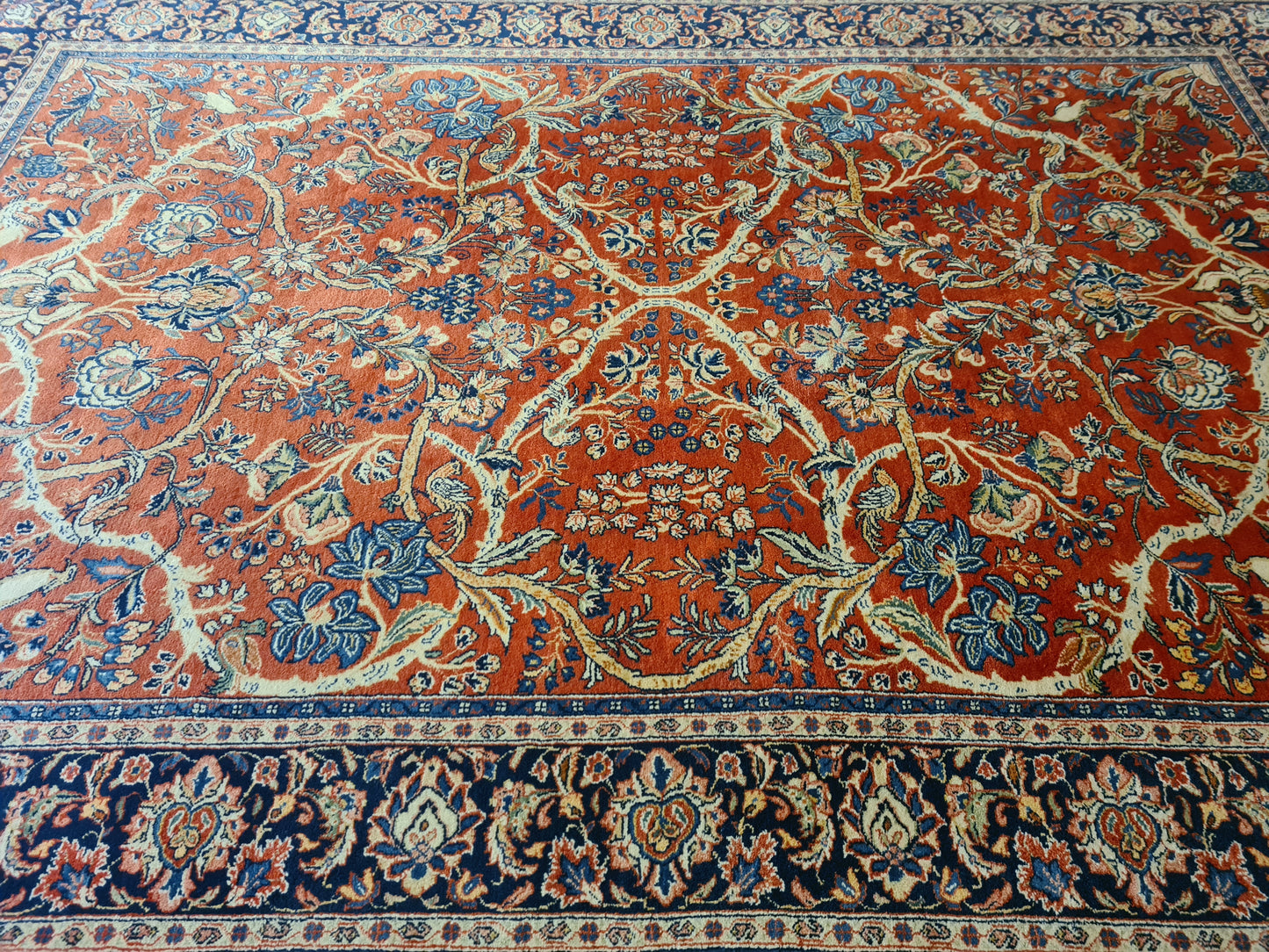 Perserteppich Orientteppich Handgeknüpfter Teppich Sarough 315x215cm