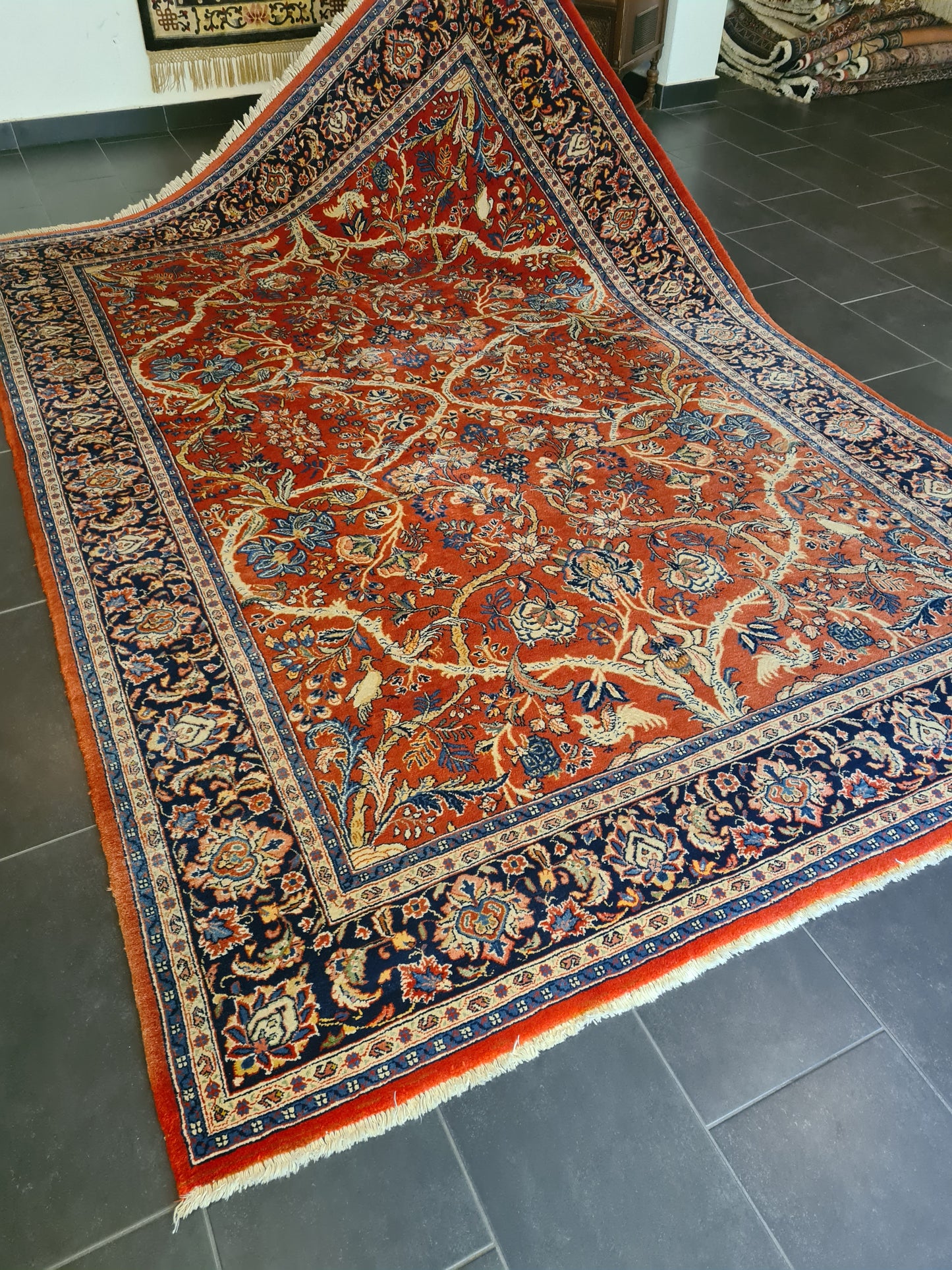 Perserteppich Orientteppich Handgeknüpfter Teppich Sarough 315x215cm