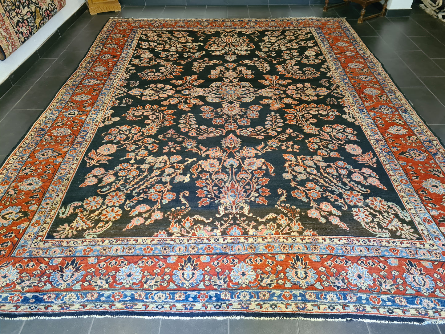 Perserteppich Orientteppich Handgeknüpft Teppich US Sarough 400x310cm