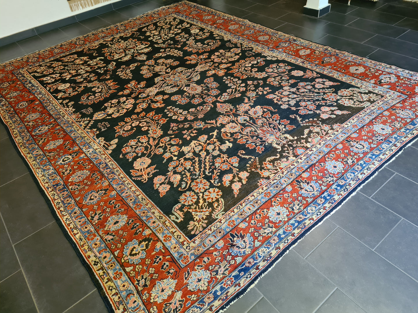 Perserteppich Orientteppich Handgeknüpft Teppich US Sarough 400x310cm
