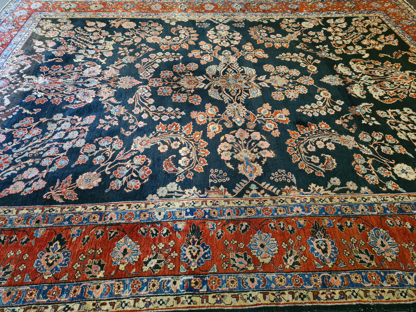 Perserteppich Orientteppich Handgeknüpft Teppich US Sarough 400x310cm