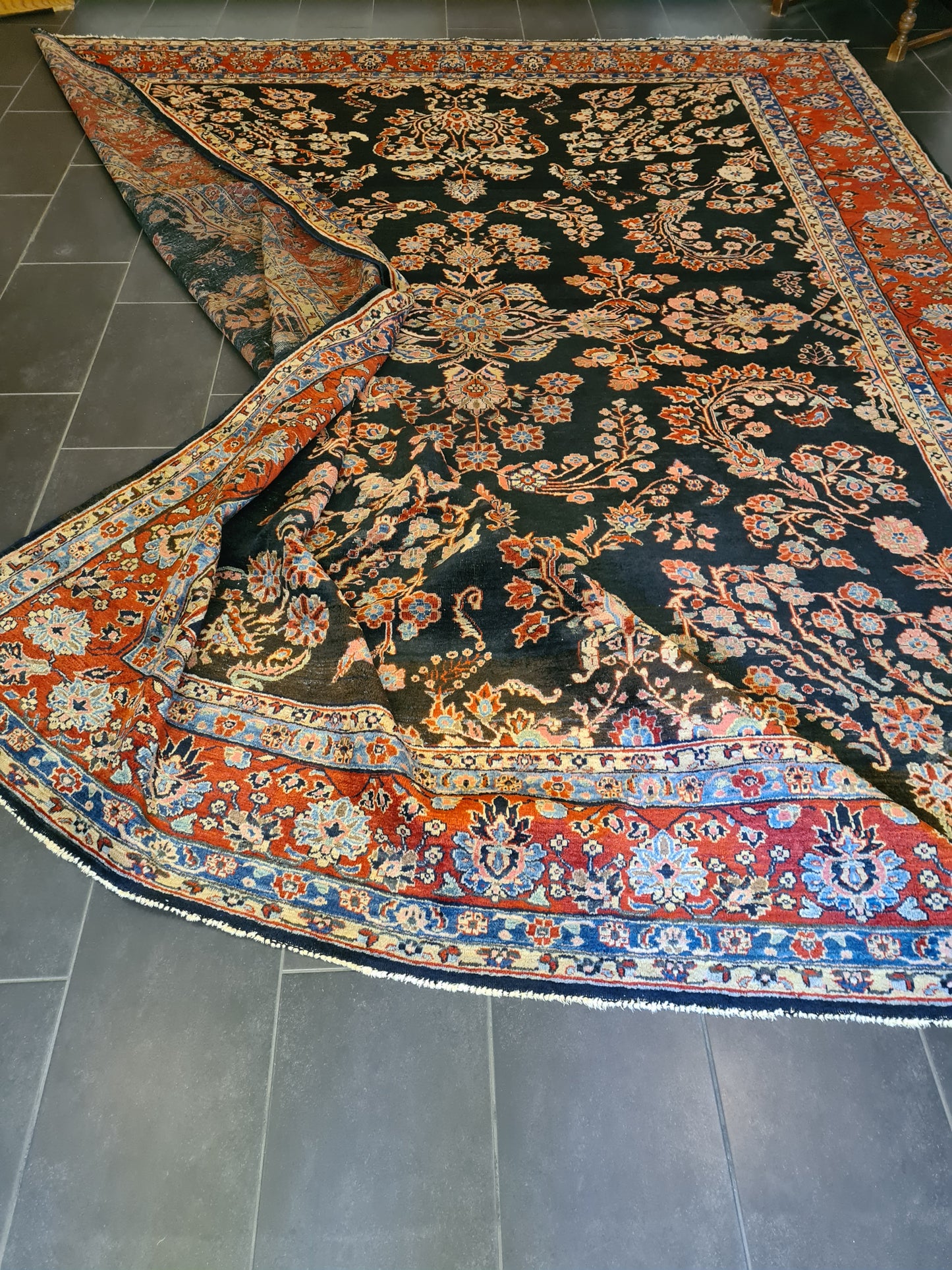 Perserteppich Orientteppich Handgeknüpft Teppich US Sarough 400x310cm