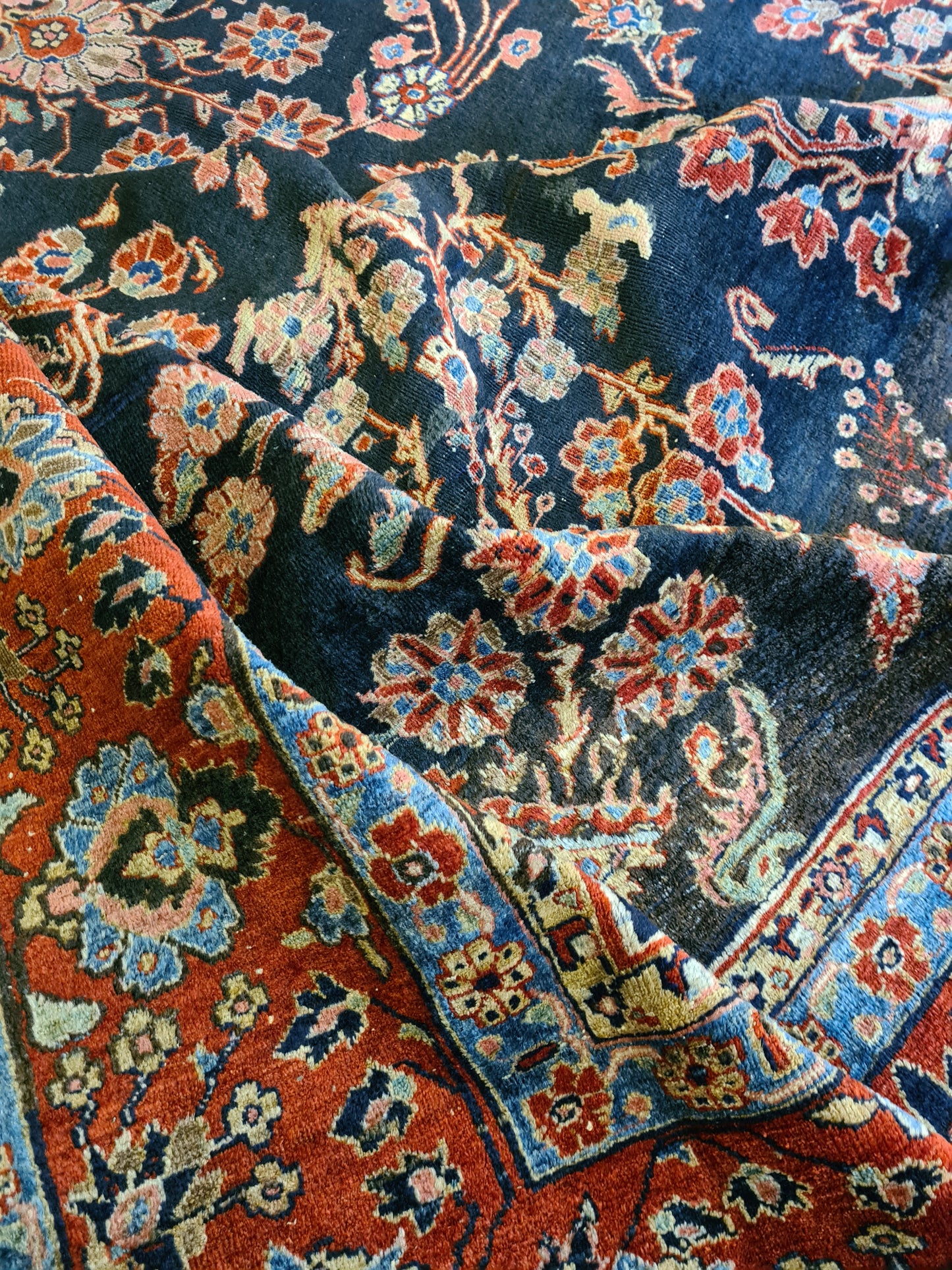 Perserteppich Orientteppich Handgeknüpft Teppich US Sarough 400x310cm