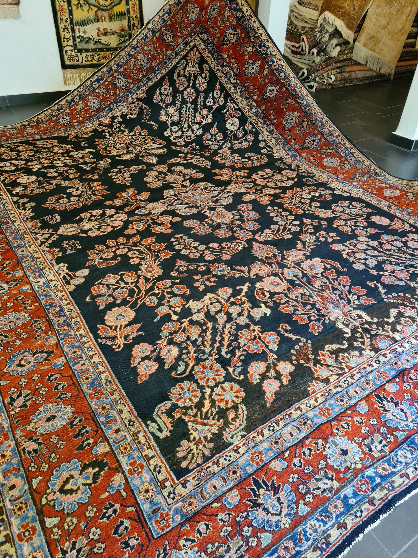 Perserteppich Orientteppich Handgeknüpft Teppich US Sarough 400x310cm