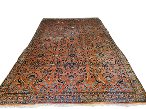 Perserteppich Orientteppich Handgeknüpft Teppich US Sarough 335x210cm